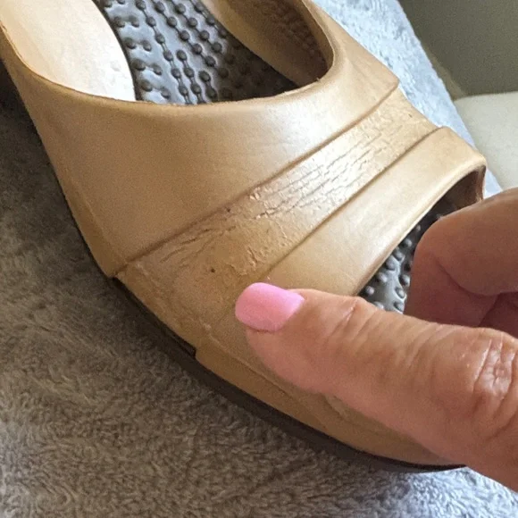 Crocs Women's Sassari Bronze Brown Wedge Slide Slip On Sandals; Sz: 8 - Picture 7 of 10